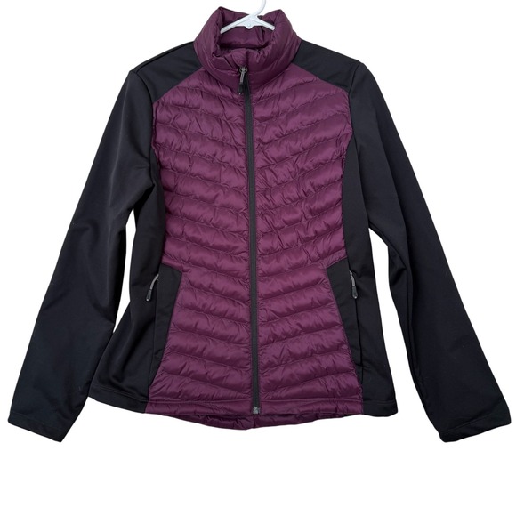 32 Degrees Jackets & Blazers - 32 Degrees Heat Mixed Media Puffer Jacket Purple Small Outdoor Gorpcore Hiking